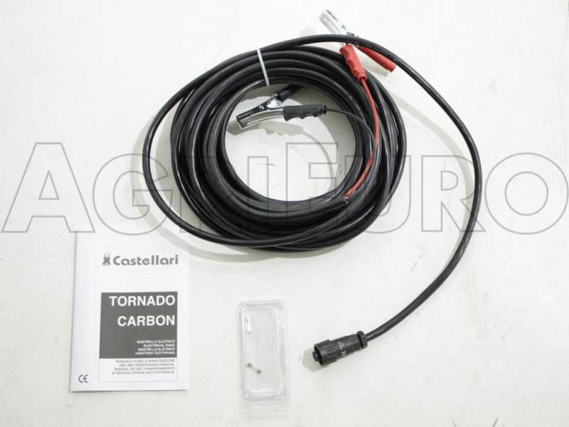 Castellari Tornado Carbon L V3 - 12V Electric Battery-powered Olive Harvester - 230/315 Carbon Pole