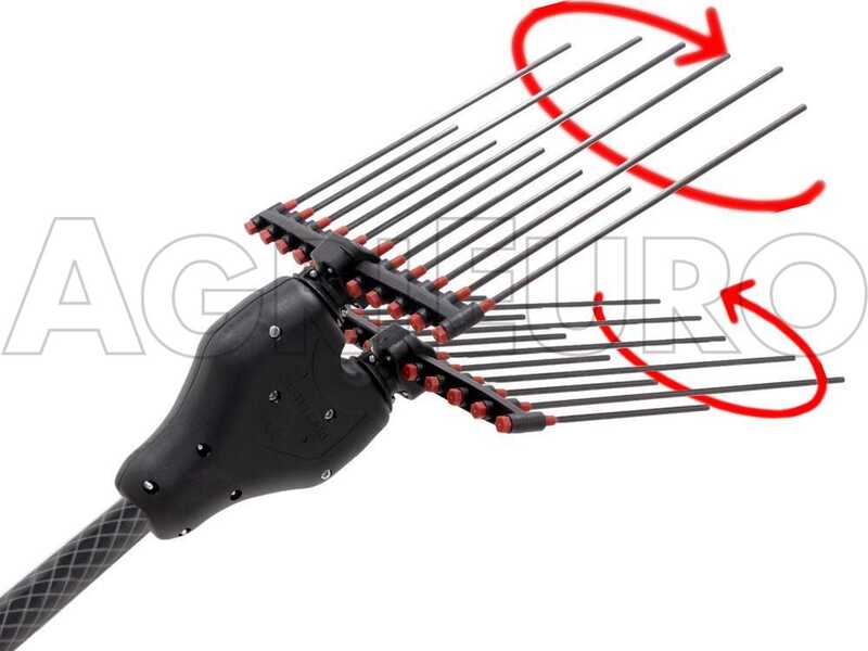 Castellari Tornado Carbon L V3 - 12V Electric Battery-powered Olive Harvester - 230/330 Carbon Pole