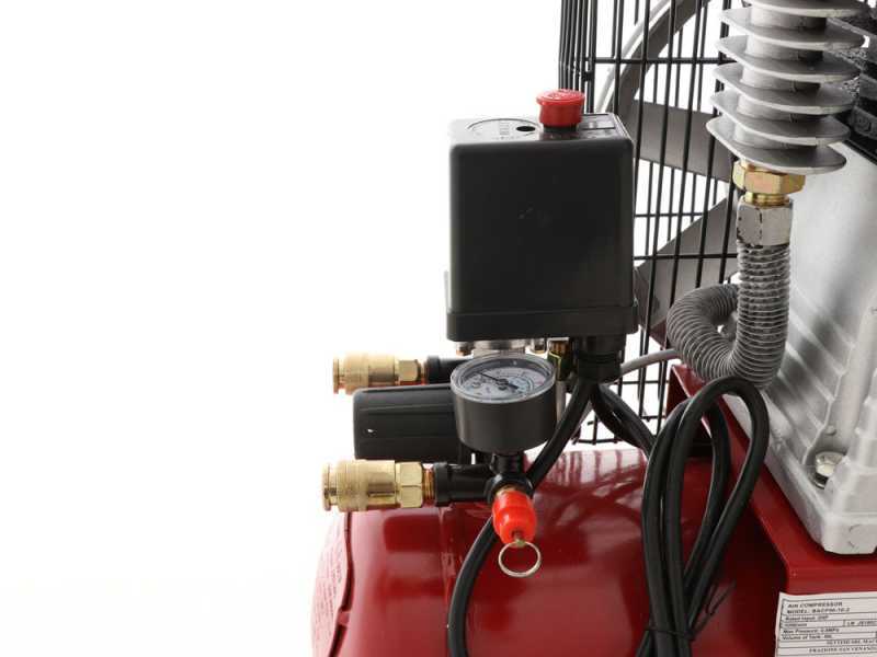 Geotech-Pro BACP50-8-2 - Belt-driven Electric Air Compressor - 2 Hp Motor - 50 L - 8 bar