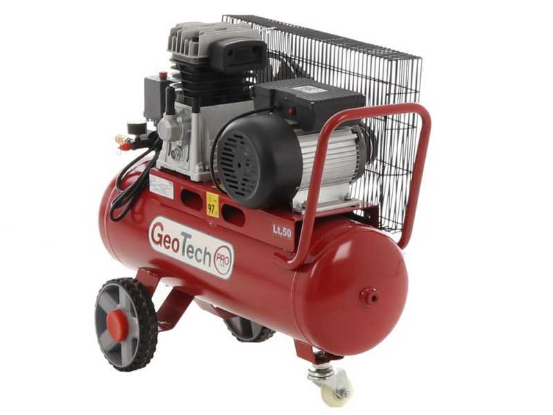 Geotech-Pro BACP50-8-2 - Belt-driven Electric Air Compressor - 2 Hp Motor - 50 L - 8 bar