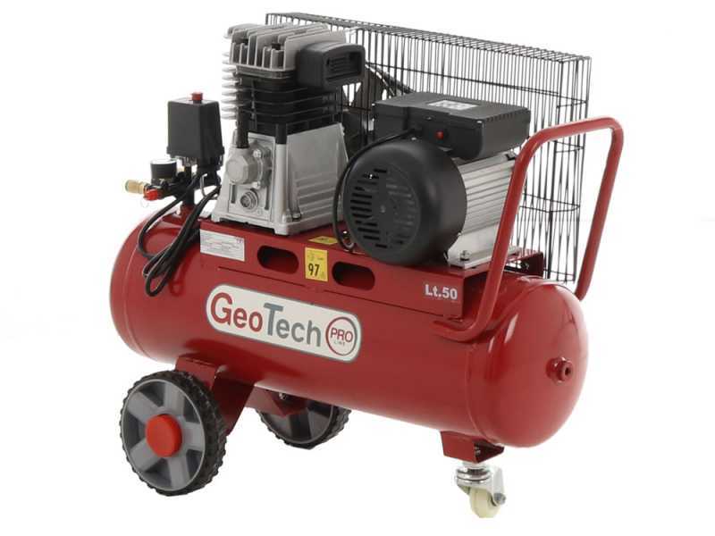 Geotech-Pro BACP50-8-2 - Belt-driven Electric Air Compressor - 2 Hp Motor - 50 L - 8 bar