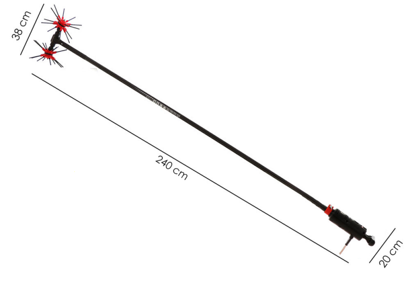 Ripartrak Agrotechnic X.4 Full Carbon - Electric Olive Harvester - 200 cm Carbon Pole - Lightweight