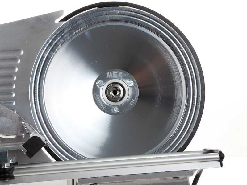 Seven Italy PS 250 PRO Silver - Meat Slicer with 250 mm Blade - Sharpener Included - 180W