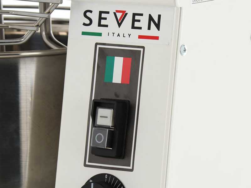 Seven Italy GH 10 - Spiral mixer - 230V - With wheels and timer