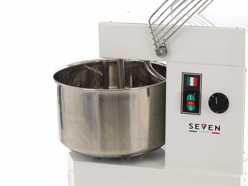 Seven Italy GH 20 2V - Spiral dough mixer - 230V - With wheels and timer - 2 Speeds