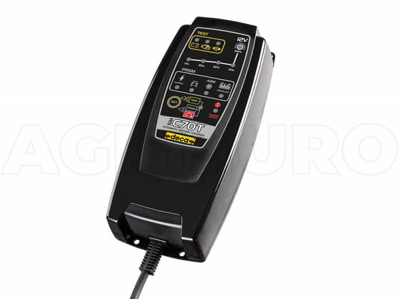 Automatic battery charger and DECA SM C70T battery maintainer - batteries up to 150 Ah
