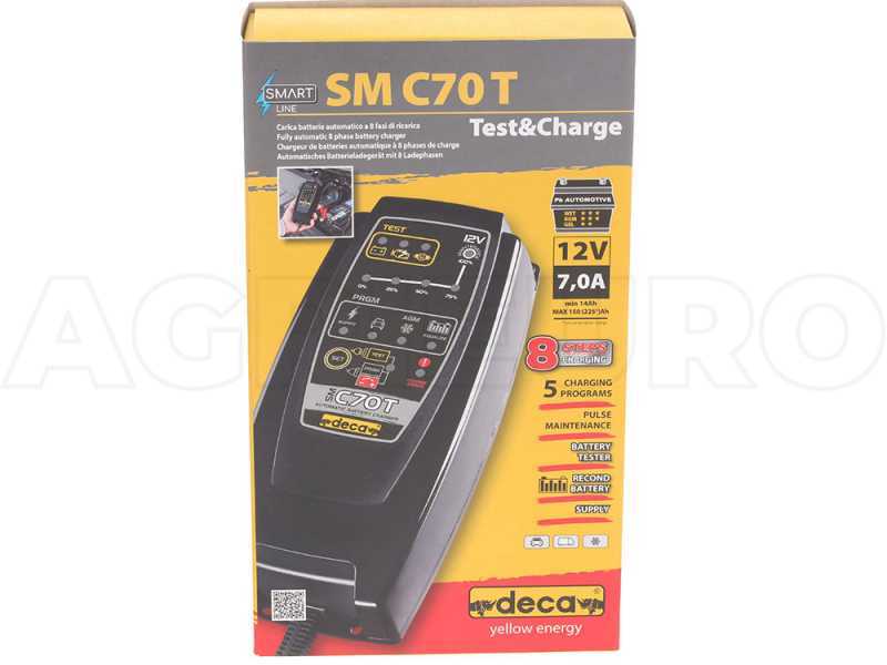 Automatic battery charger and DECA SM C70T battery maintainer - batteries up to 150 Ah