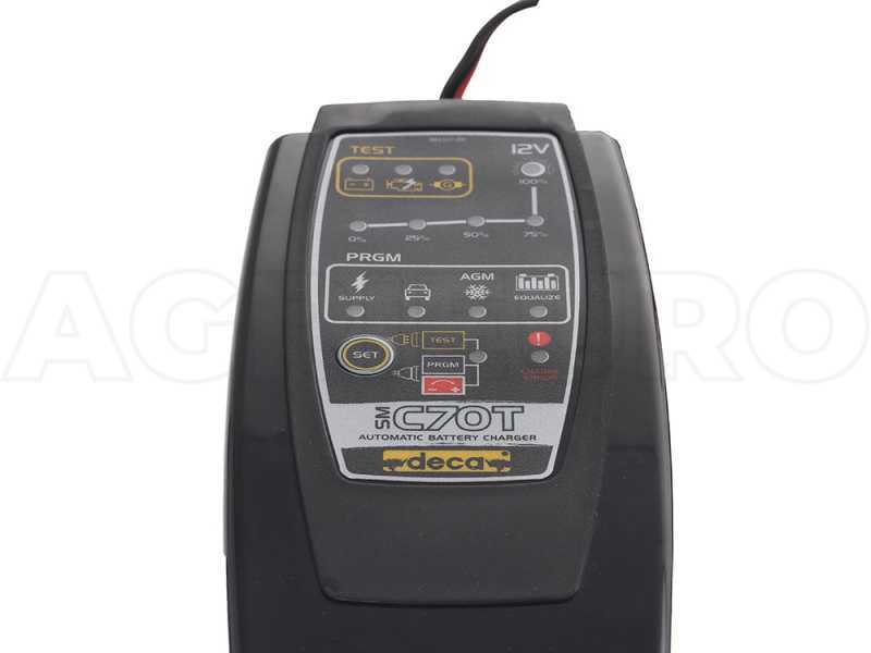 Automatic battery charger and DECA SM C70T battery maintainer - batteries up to 150 Ah
