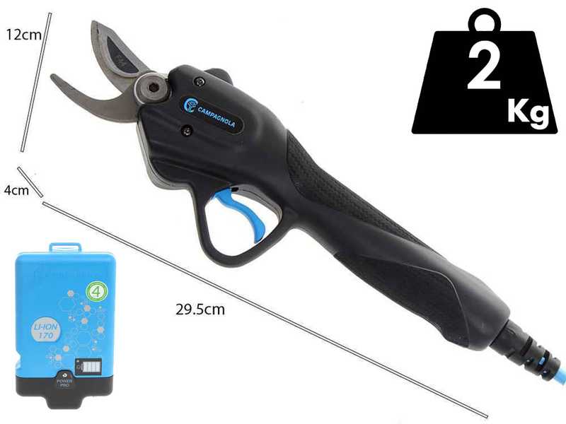 Campagnola Pony PRO Battery-powered Electric Pruning Shears - 170 LI-ION Power Kit