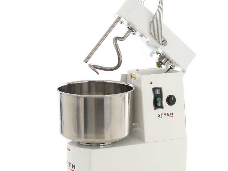 Seven Italy GHR 30 2V - Spiral mixer - 230V - With wheels and timer - 2 Speeds