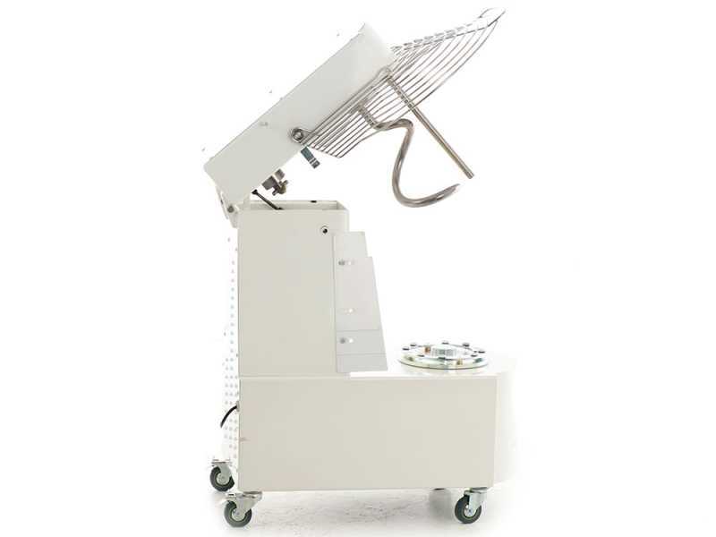 Seven Italy GHR 40 2V - Spiral mixer - 400V - With wheels and timer - 2 Speeds