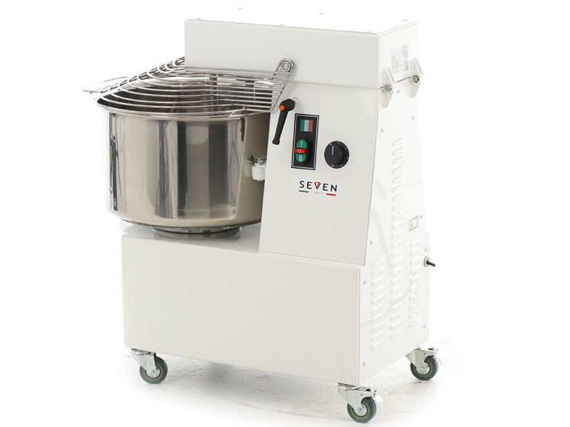Seven Italy GHR 40 2V - Spiral mixer - 400V - With wheels and timer - 2 Speeds