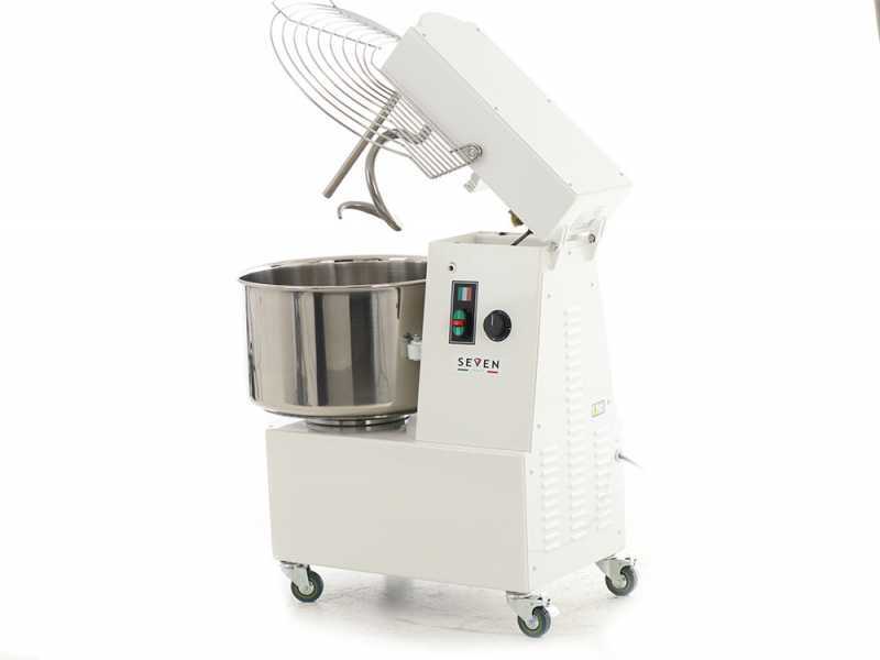 Seven Italy GHR 40 2V - Spiral mixer - 400V - With wheels and timer - 2 Speeds