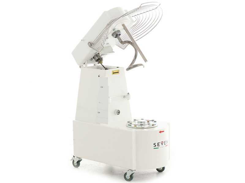 Seven Italy GHR 40 - Spiral mixer - 230V - With wheels and timer