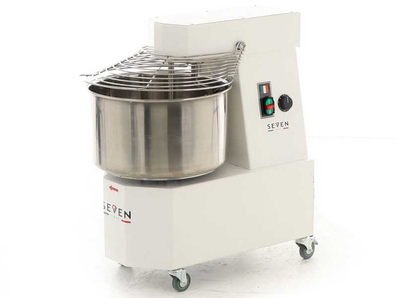 Seven Italy GH 40 2V - Spiral mixer - 230V - With wheels and timer - 2 speeds