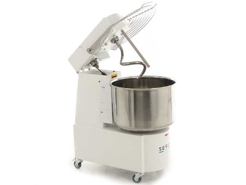Seven Italy GHR 50 2V - Spiral mixer - 400V - With wheels and timer - 2 Speeds
