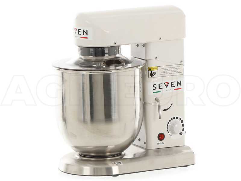 Seven Italy FP110 - Planetary mixer - STAINLESS STEEL bowl 10 litres - Multi tool
