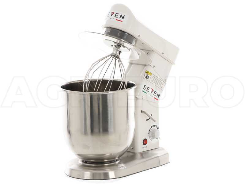 Seven Italy FP110 - Planetary mixer - STAINLESS STEEL bowl 10 litres - Multi tool