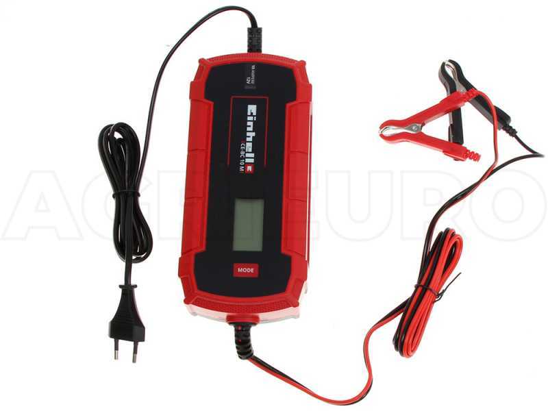 Acculader voor 6V en 12V Accu's - 3,8A Laadstroom - Zwart