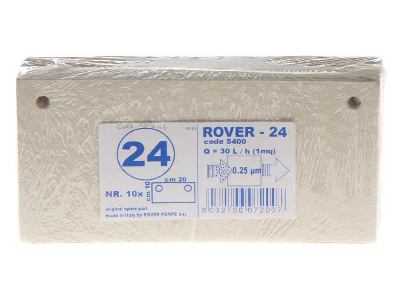 Type 24 - Rover filter cartridges for Pulcino filter pumps - 20x10 cm - 10 pieces