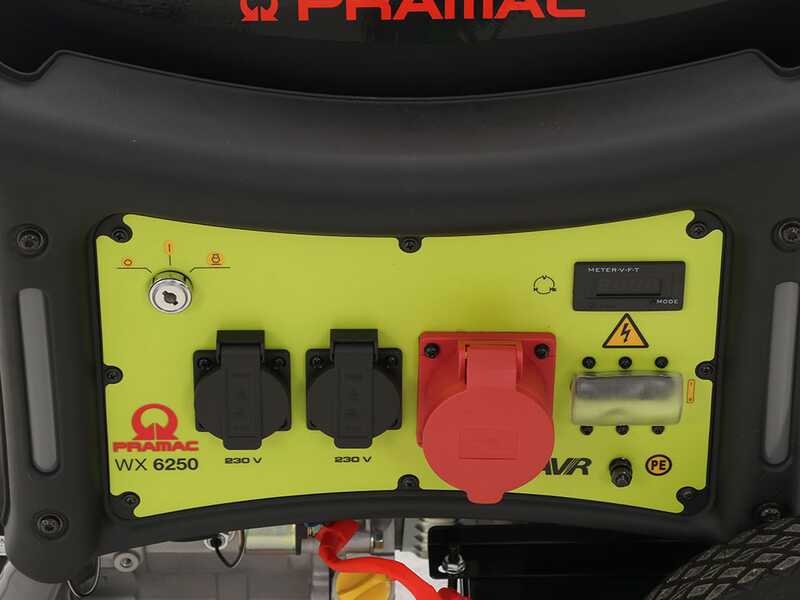 Pramac WX 6250 ES  - 6.1 kW Wheeled Power Generator with AVR - DC 5.5 kW Three-phase
