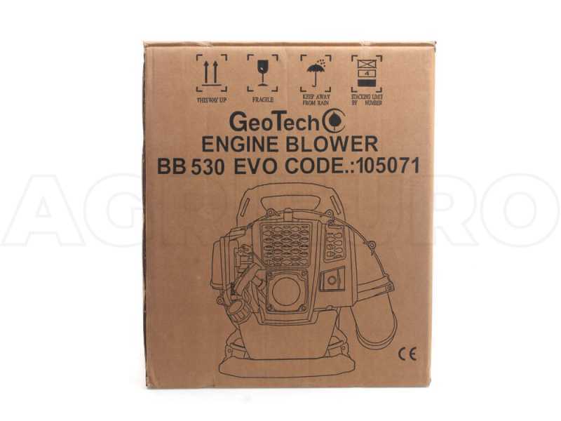 GeoTech BB530EVO Heavy-duty 2-stroke Backpack Leaf Blower - EURO 5 Engine - Air Filter