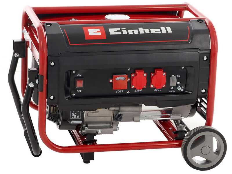 Einhell TC-PG 35/E5 - 3.1 kW Wheeled Power Generator with AVR - DC 2.6 kW Single-phase