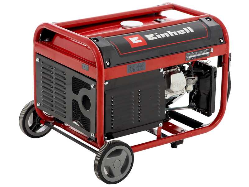 Einhell TC-PG 35/E5 - 3.1 kW Wheeled Power Generator with AVR - DC 2.6 kW Single-phase