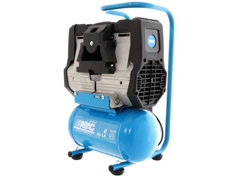 ABAC START SILENT OS15P - Silenced, oil-less, single-phase electric air compressor - Motor 1.5 HP - 6 litres