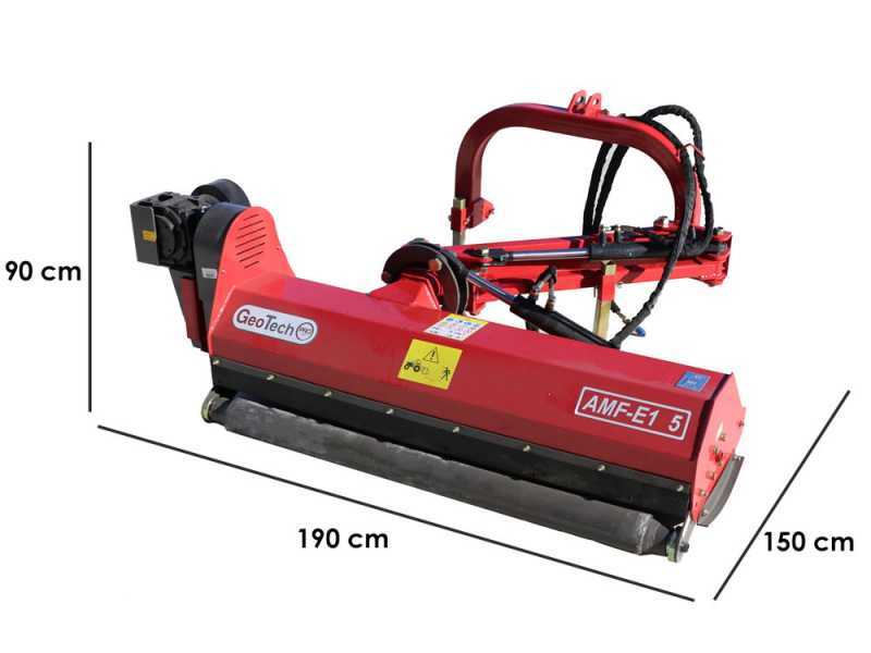 GeoTech-Pro AMF-E 145 - Tractor-mounted side verge flail mower with Arm - Light series