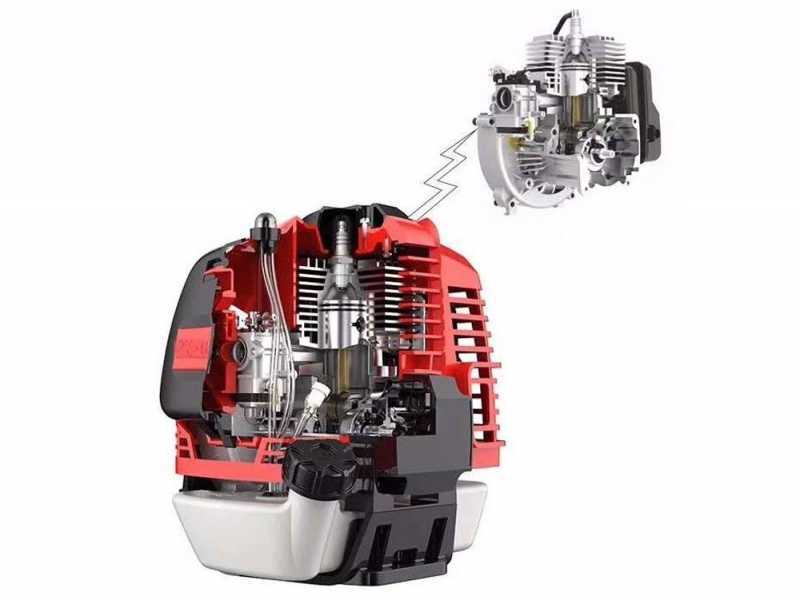 GeoTech Pro WBC-P 540 - Fuel mix wheeled push brush cutter