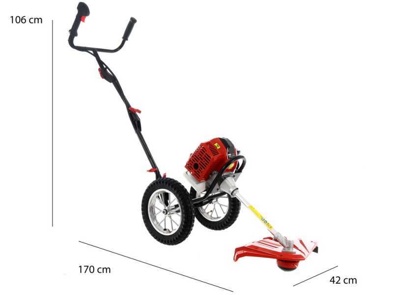 GeoTech WBC P 540 Fuel mix wheeled push brush cutter