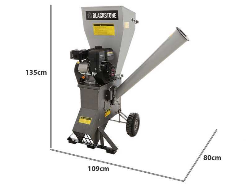 BlackStone CSB70L - Petrol garden shredder - Loncin 7 HP gasoline engine