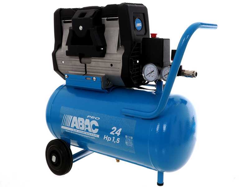ABAC POLE POSITION OS15P - Silenced, oil-less, single-phase electric air compressor - Motor 1.5 HP - 24 litres