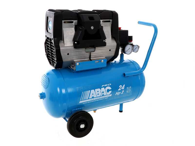 ABAC POLE POSITION OS20P - Silenced, oil-less, single-phase electric air compressor - Motor 2 HP - 24 litres