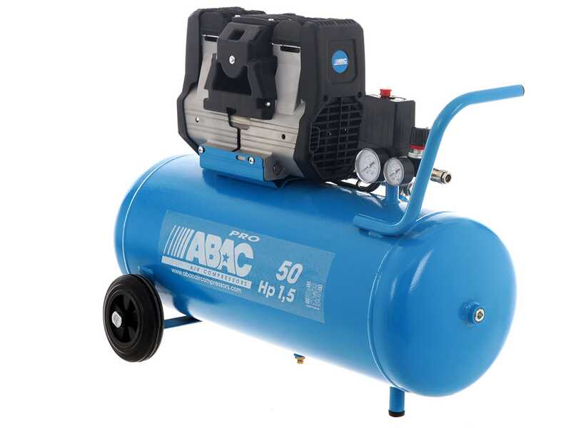 ABAC MONTECARLO OS15P - Silenced, oil-less, single-phase electric air compressor - Motor 1.5 HP - 50 lt