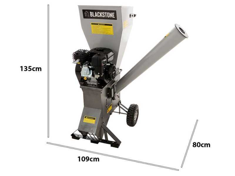 BlackStone CSB70B - Petrol garden shredder - Briggs &amp; Stratton 6.5 hp gasoline engine