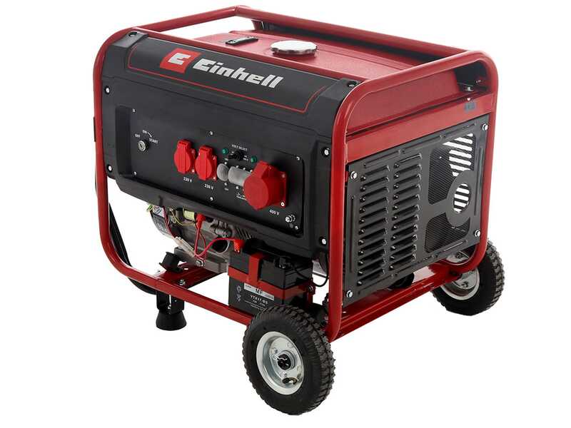 Einhell TC-PG 55/E5 - 5.5 kW Wheeled Power Generator with AVR - DC 3.6 kW Three-phase