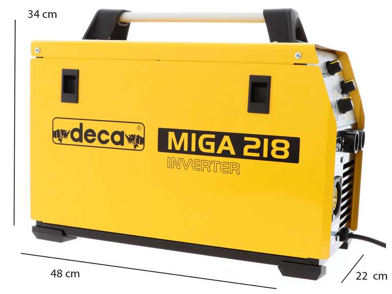 Deca MIGA 218 1Ph 230/50-60 Multiprocess Inverter Wire Welder - GAS/NO GAS