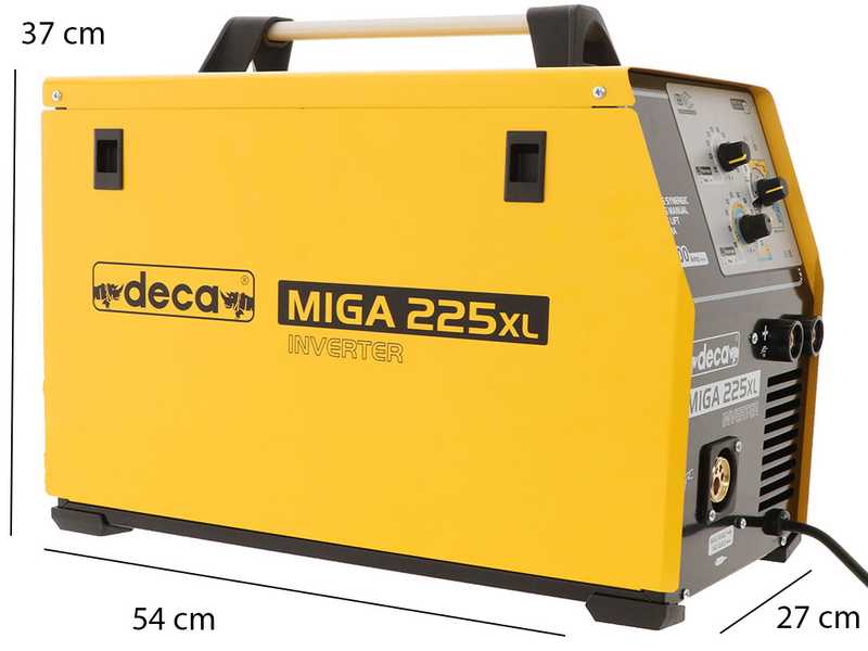 Deca MIGA 225XL 1Ph 230/50-60 Multiprocess Inverter Wire Welding Machine - GAS/NO GAS