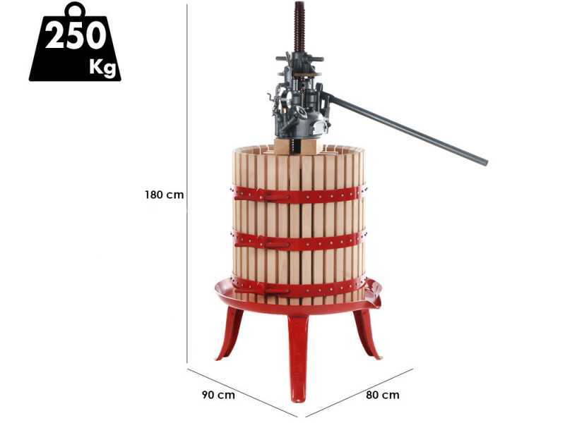 Baesso 50 - Hydraulic Grape Press - 127 Lt