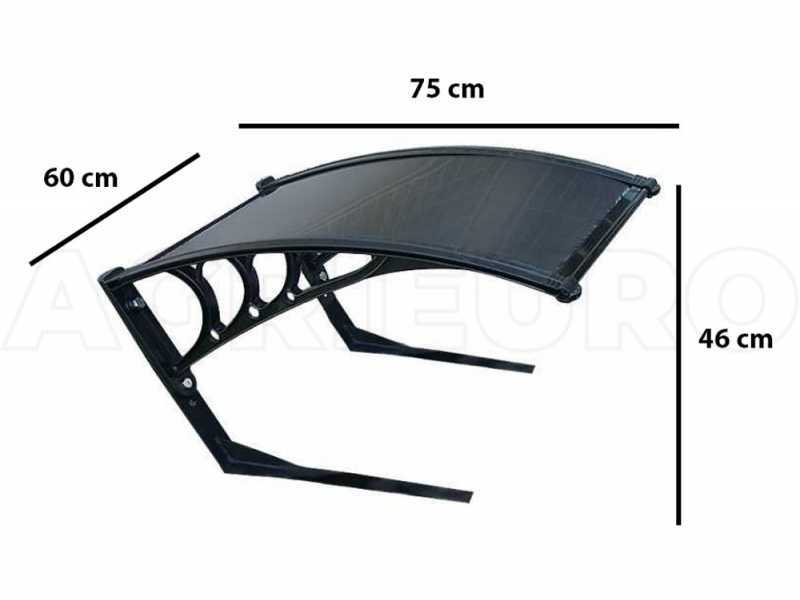 Universal station cover for robot lawn mower made of polycarbonate - medium size