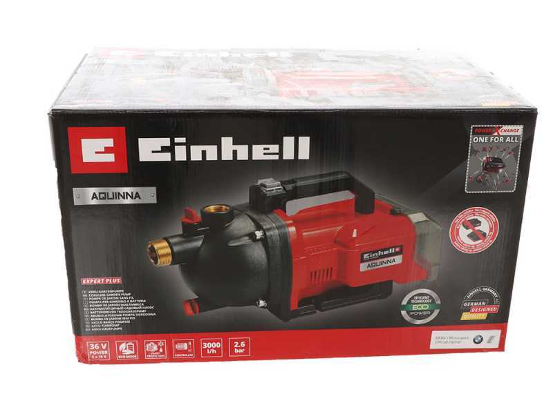 Einhell AQUINNA Self-priming Battery-powered Pump - 3Ah 2X18 V