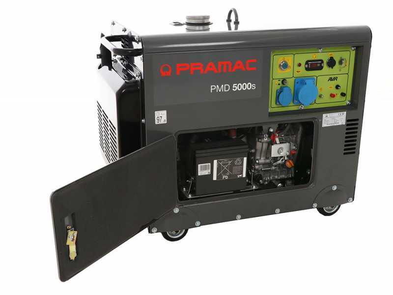 Pramac PMD5000s - 5 kW Silenced Diesel Power Generator with AVR- DC 4.2 kW Single-phase