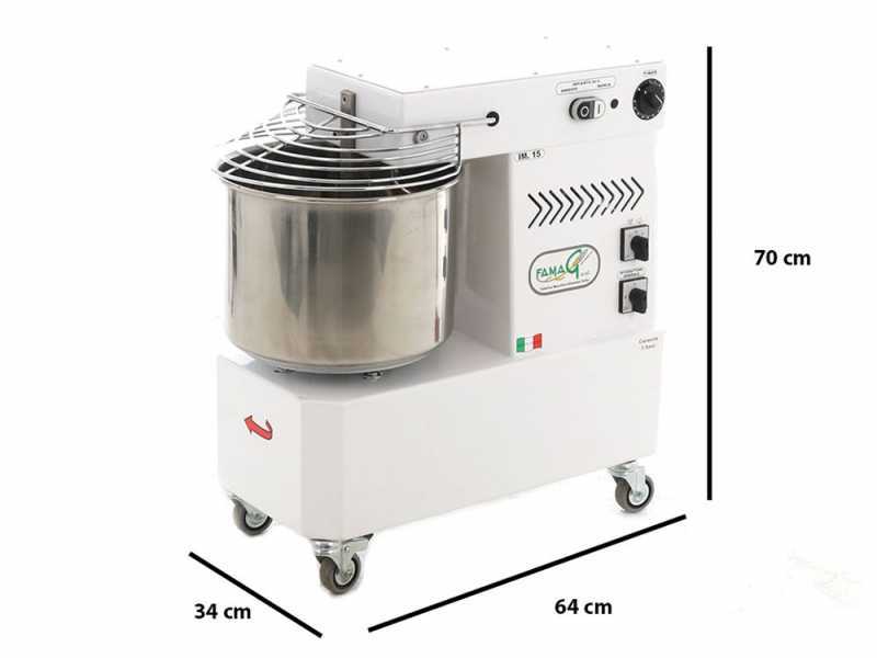Famag IM 15/400 New 2-Speed - Spiral Mixer 12 kg three-phase