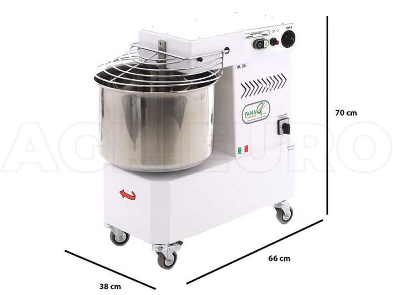 Famag IM 20/230 10 Speed - Spiral Mixer 18 Kg