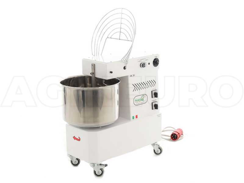 Famag IM 20/400 New 2-Speed - 18 kg three-phase spiral mixer