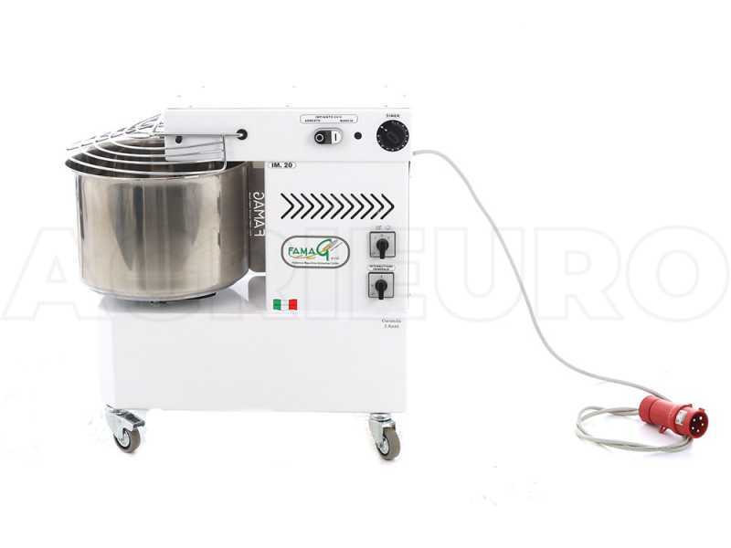 Famag IM 20/400 New 2-Speed - 18 kg three-phase spiral mixer