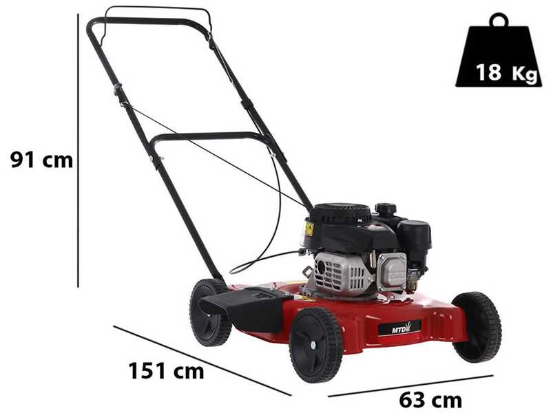 MTD Smart 51 BO Self-propelled Lawn Mower - ThorX 35 OHV Engine - Side Discharge