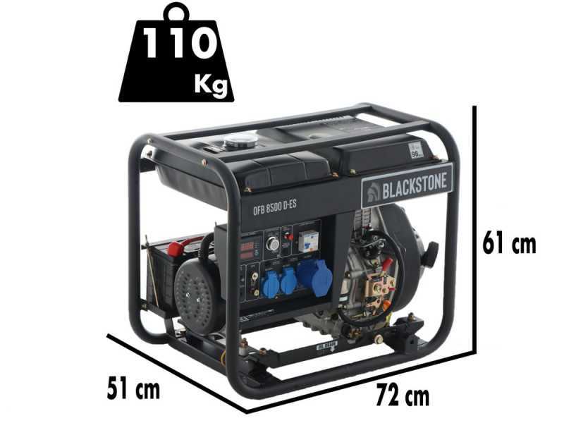 BlackStone OFB 8500 D-ES - 6.3 kW Diesel Power Generator with AVR - DC 6.0 kW Single-phase